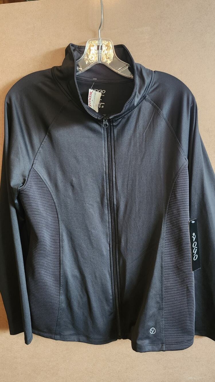 NWT Vogo Athletica Womens Athletic Jacket Size XLarge Black J59